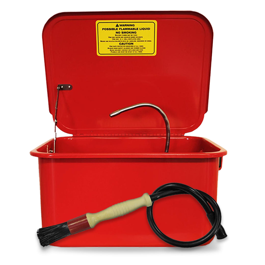 3.5 Gallon Parts Washer Kit with Cleaing Brush & Engine Degreaser Fluid