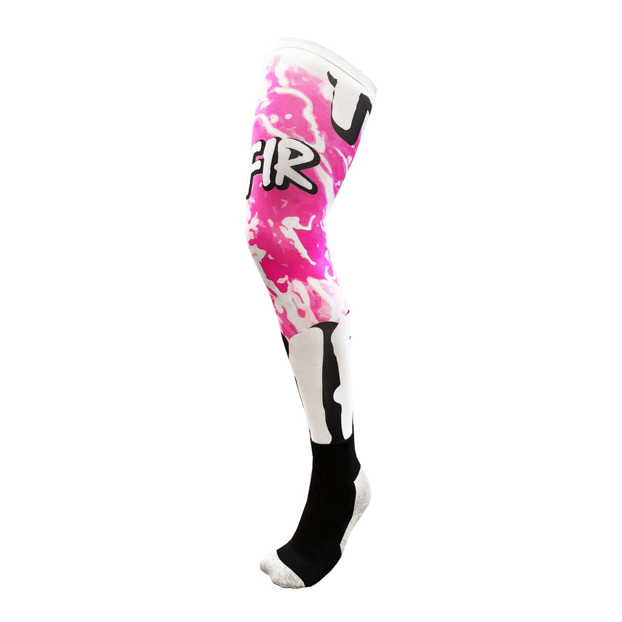 FIR Motocross & Enduro Knee Brace Sock FIR PINK GRAFFITI