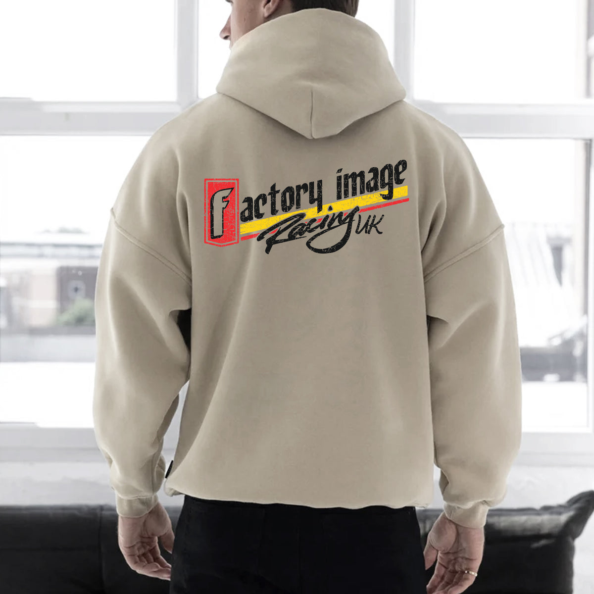 OLD SCHOOL HOODIE STONE
