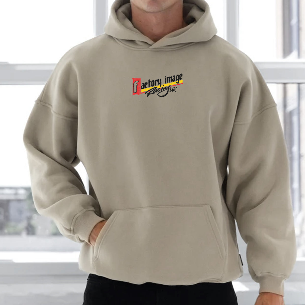 OLD SCHOOL HOODIE STONE