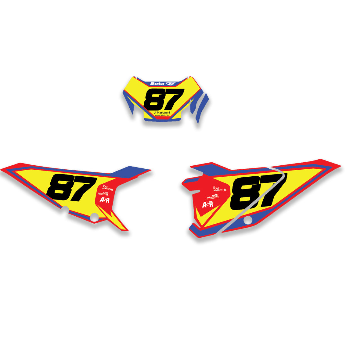 ALL BETA CUSTOM PLATES MX AND ENDURO MXGP, ENDURO GP COMPLIANT