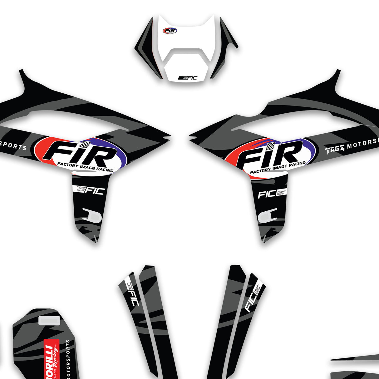ALL BETA FIR TEAM CUSTOM GRAPHICS DECAL KIT