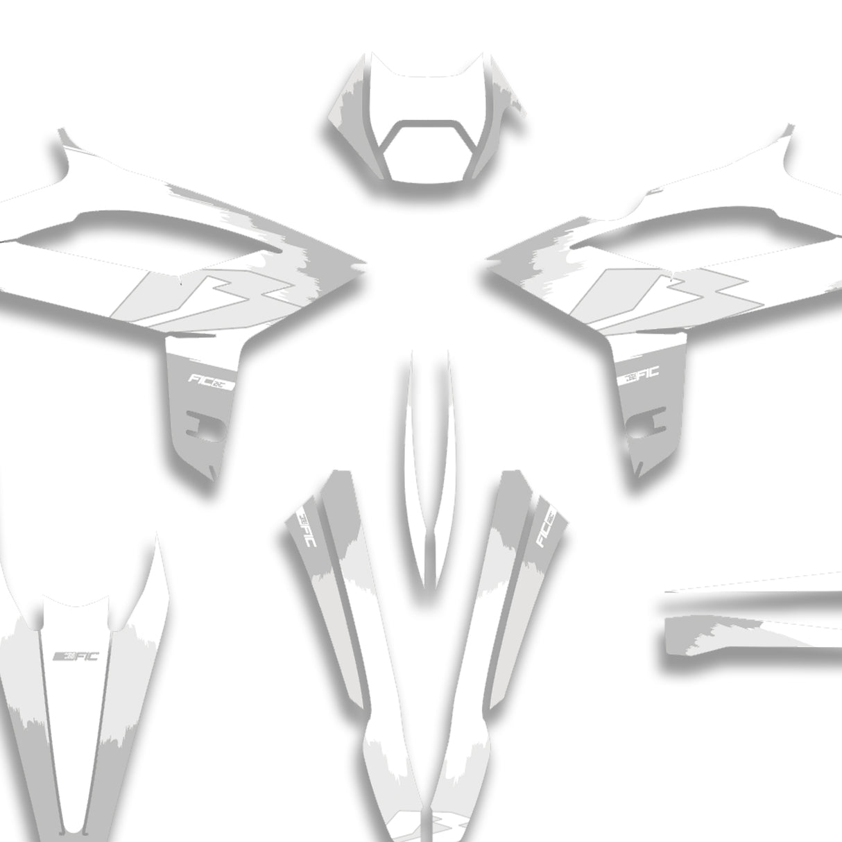 ALL BETA WHITEOUT CUSTOM GRAPHICS DECAL KIT