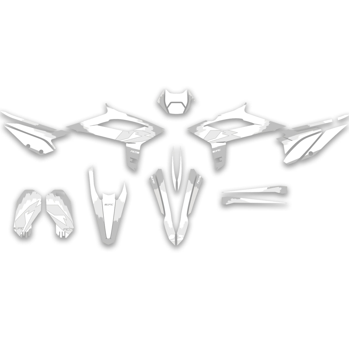 ALL BETA WHITEOUT CUSTOM GRAPHICS DECAL KIT