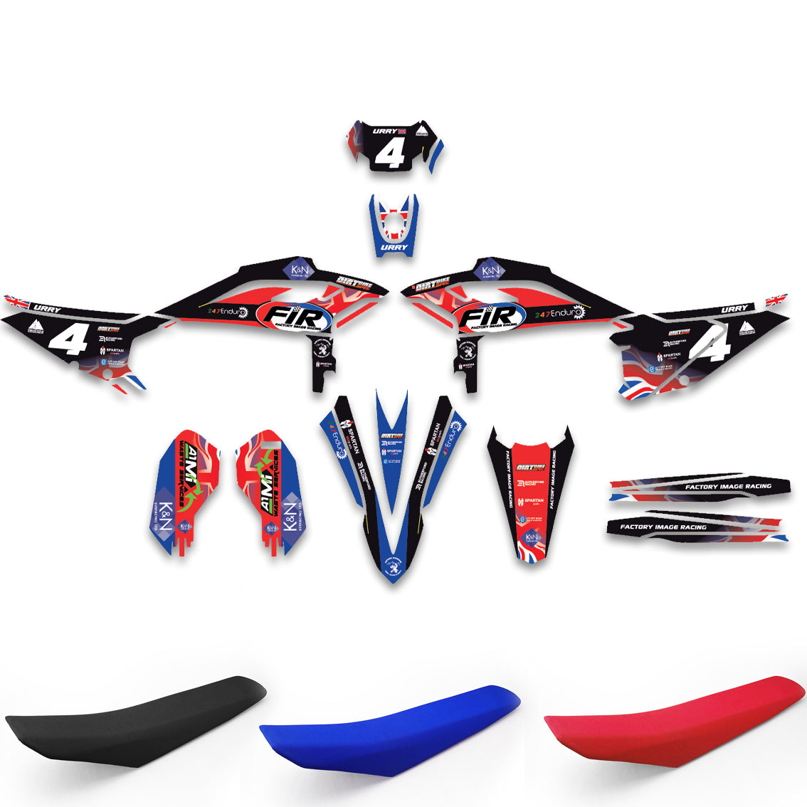 ALL BETA FIR GB TEAM CUSTOM GRAPHICS DECAL KIT