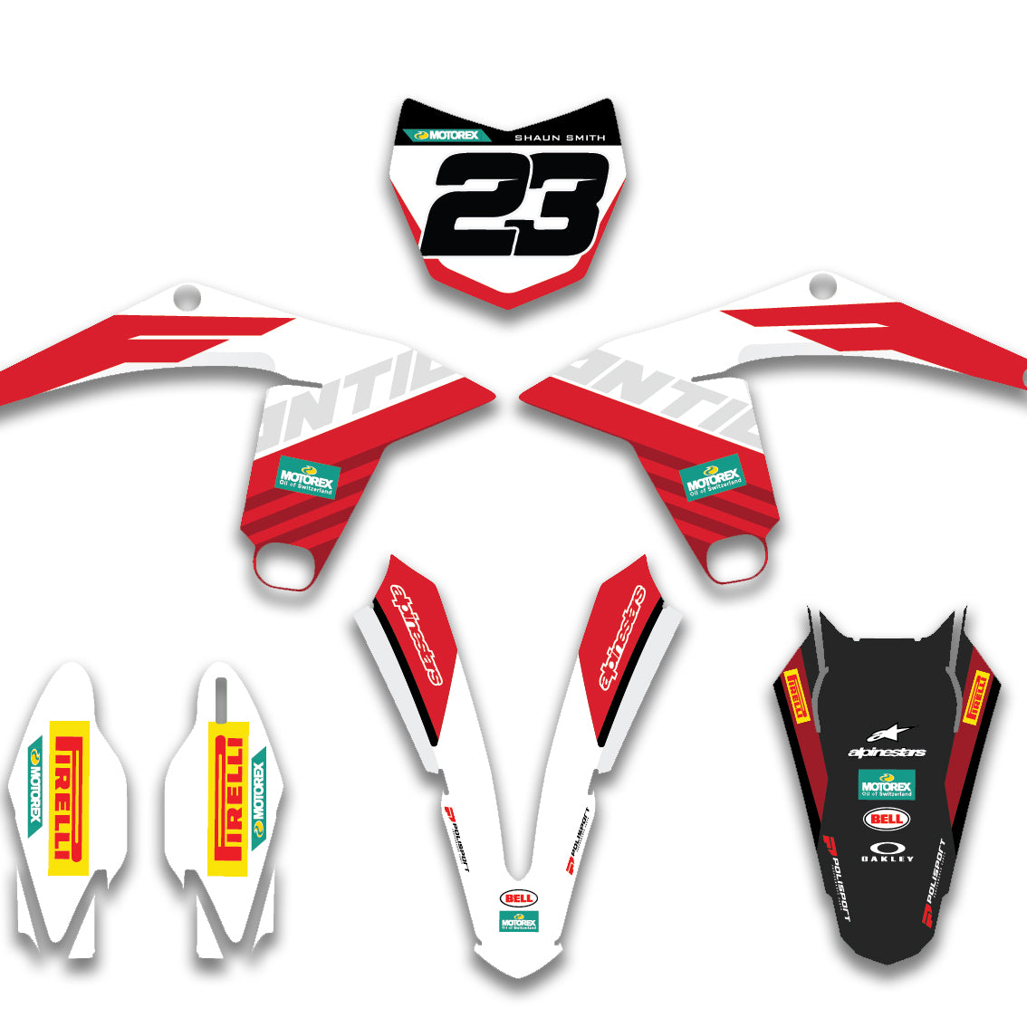 ALL FANTIC CUSTOM OEM FACTORY DESIGN GRAPHICS DECAL KIT