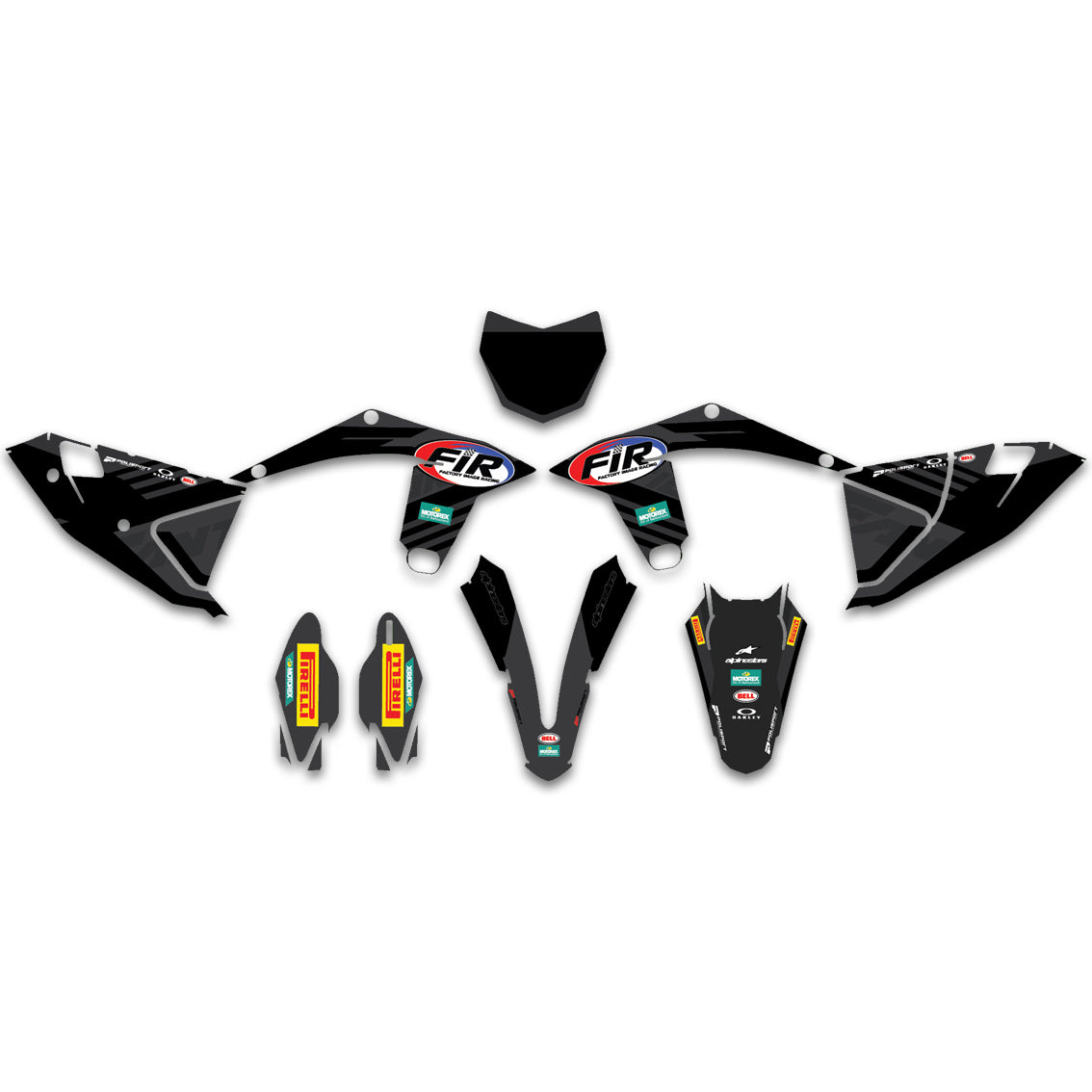 ALL FANTIC CUSTOM FIR TEAM GRAPHICS DECAL KIT