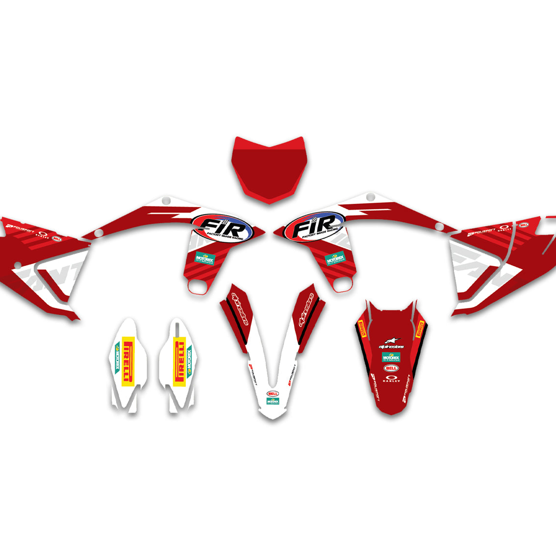 ALL FANTIC CUSTOM FIR TEAM GRAPHICS DECAL KIT