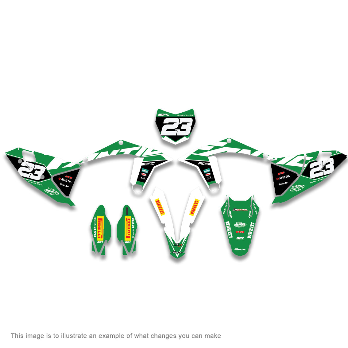 ALL FANTIC CUSTOM OEM FACTORY DESIGN 2 GRAPHICS DECAL KIT