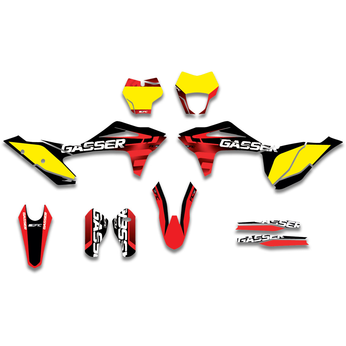 ALL GASGAS CUSTOM OEM FACTORY DESIGN GRAPHICS DECAL KIT