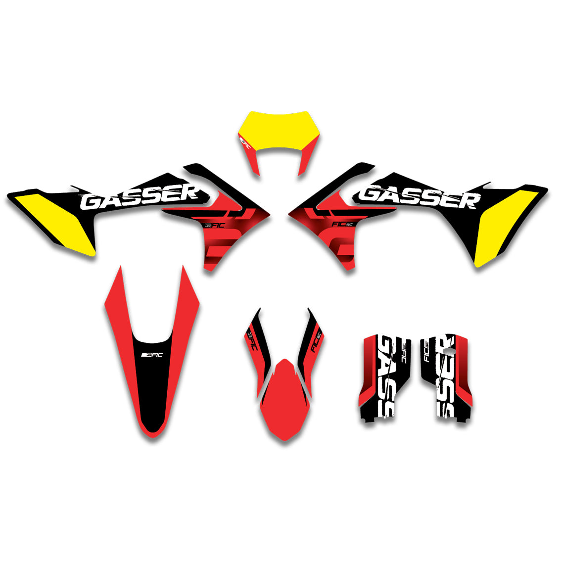 ALL GASGAS CUSTOM OEM FACTORY DESIGN GRAPHICS DECAL KIT