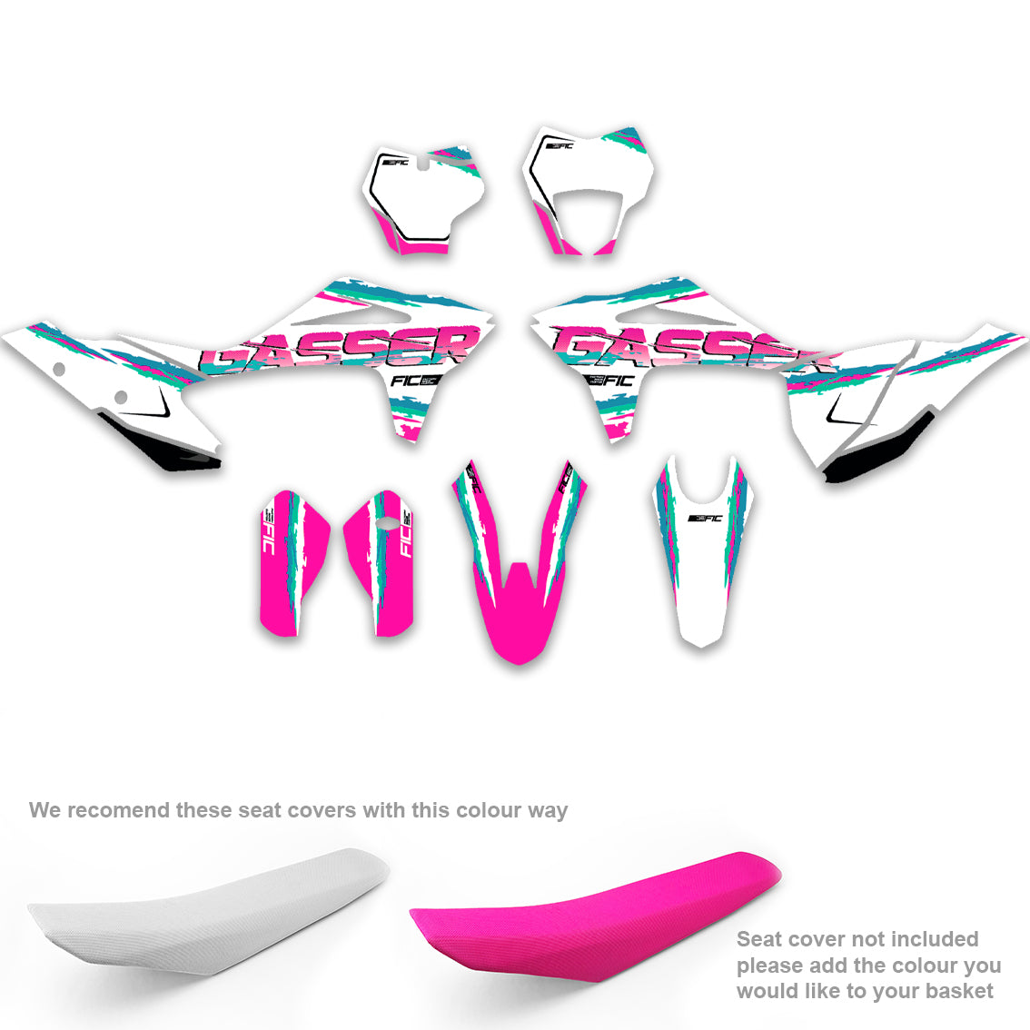 ALL GASGAS CUSTOM RETRO DESIGN GRAPHICS DECAL KIT