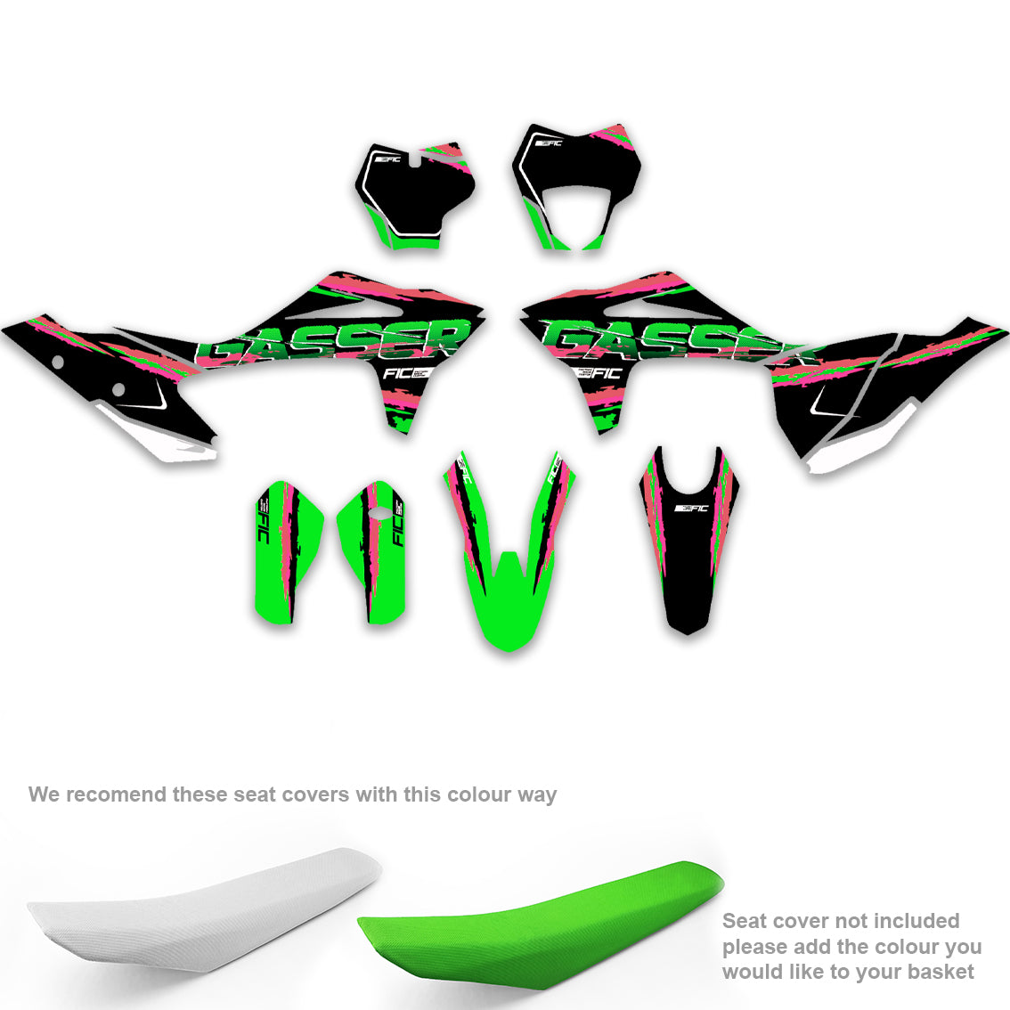 ALL GASGAS CUSTOM RETRO DESIGN GRAPHICS DECAL KIT