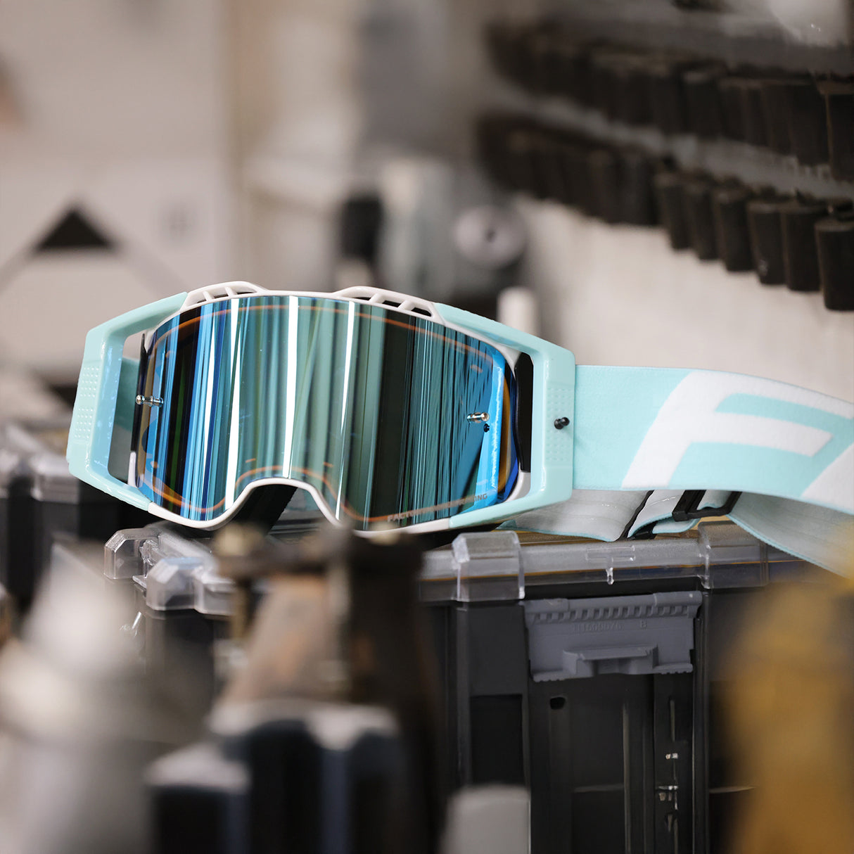 ANTI-FOG TAC CYAN BLUE REPLACMENT LENS FIR NANO GOGGLES