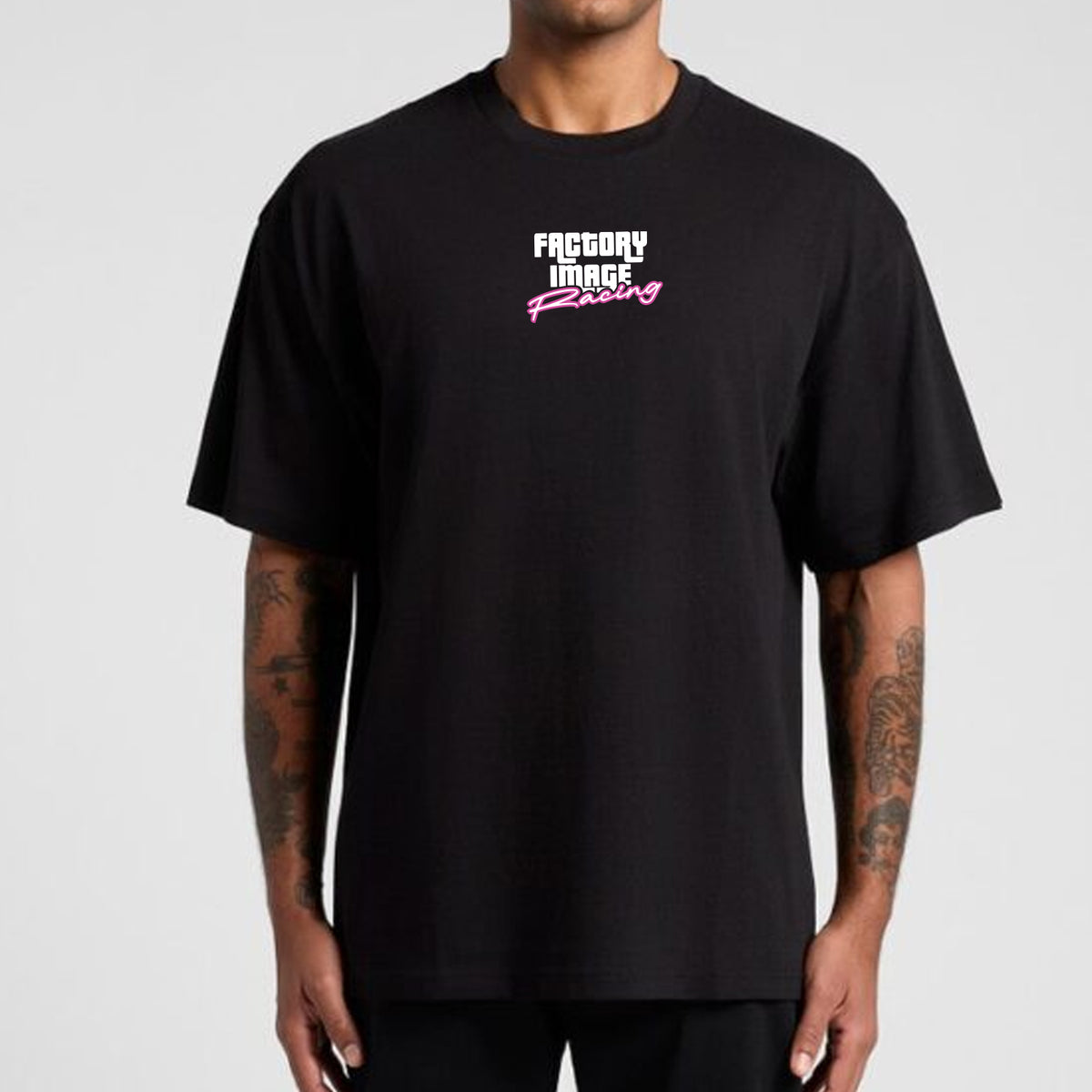 RELAXED FIT RETRO ADULT VICE TEE BLACK