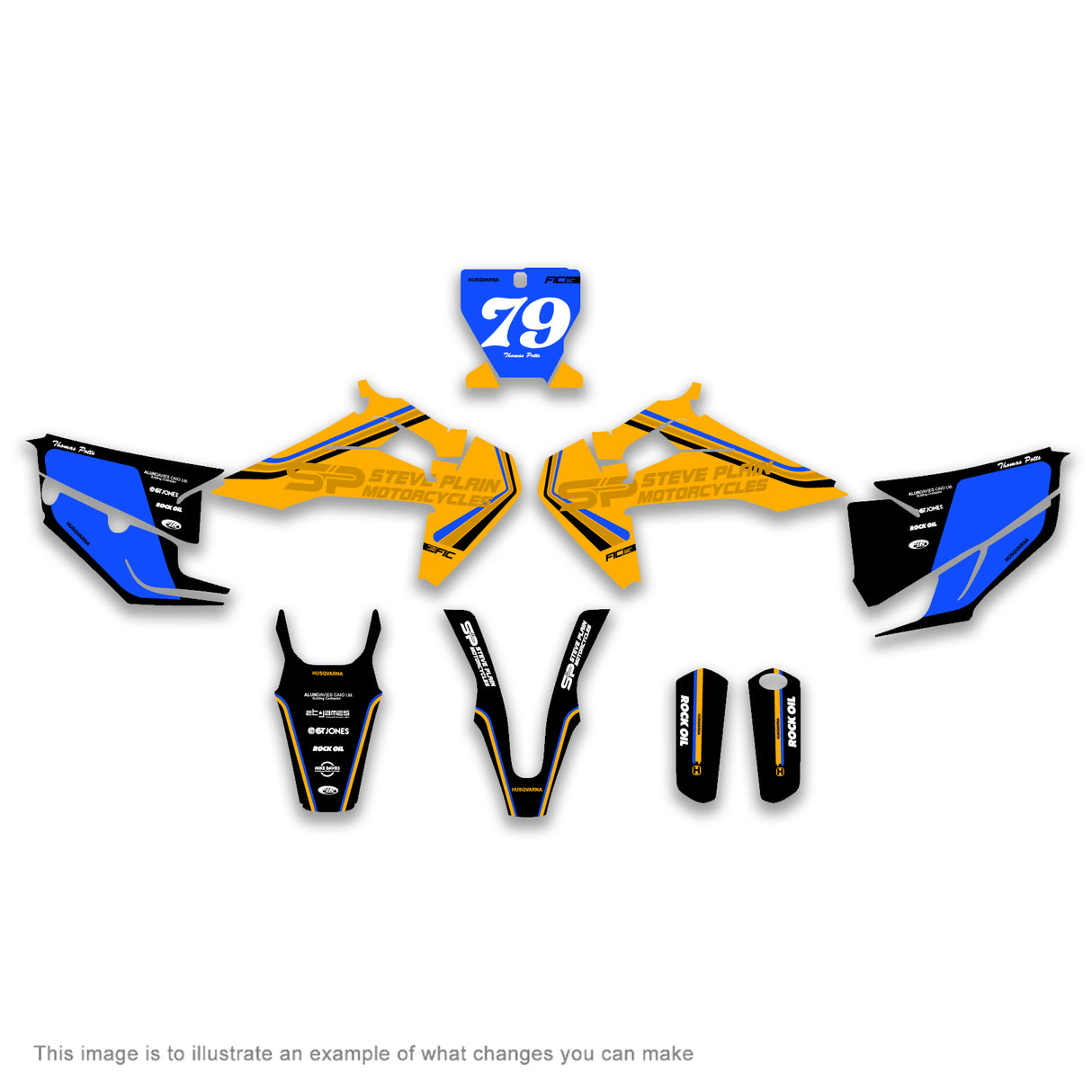 ALL HUSQVARNA FC FE TC TE OEM HERITAGE DESIGN CUSTOM GRAPHICS DECAL KIT