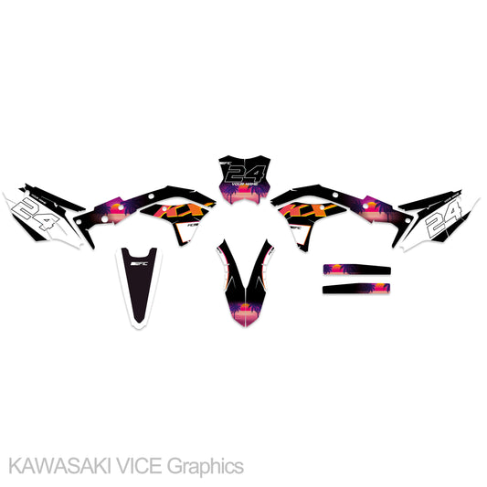 KAWASAKI KX 450F 2016 - 2018 Start From VICE Graphics kit