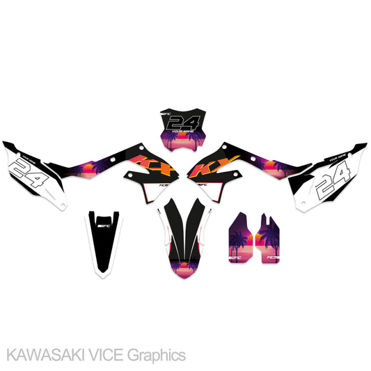 KAWASAKI KX 250XC/450XC 2021 - 2023 Start From VICE Graphics kit