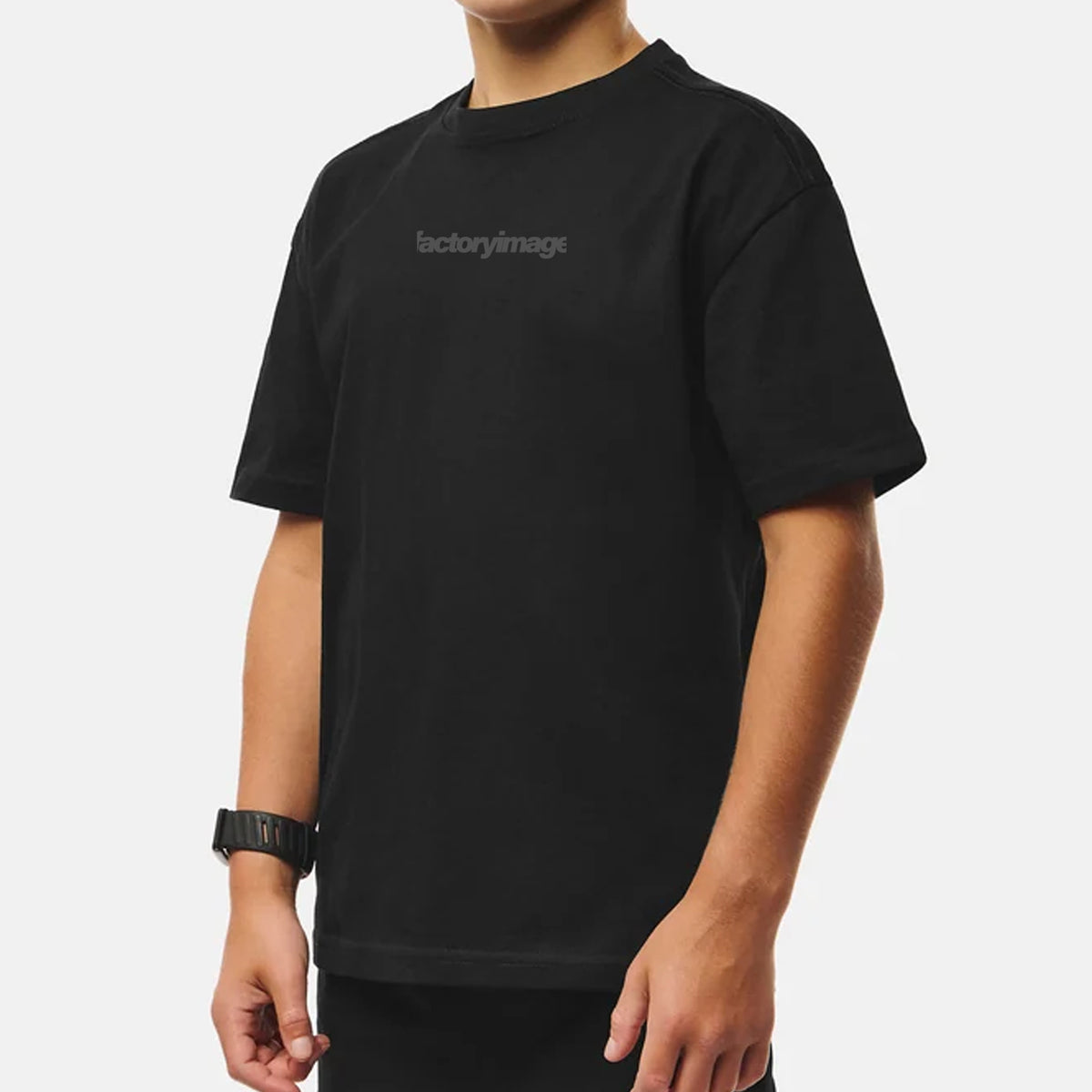 KIDS BLACK GREY MX TEE