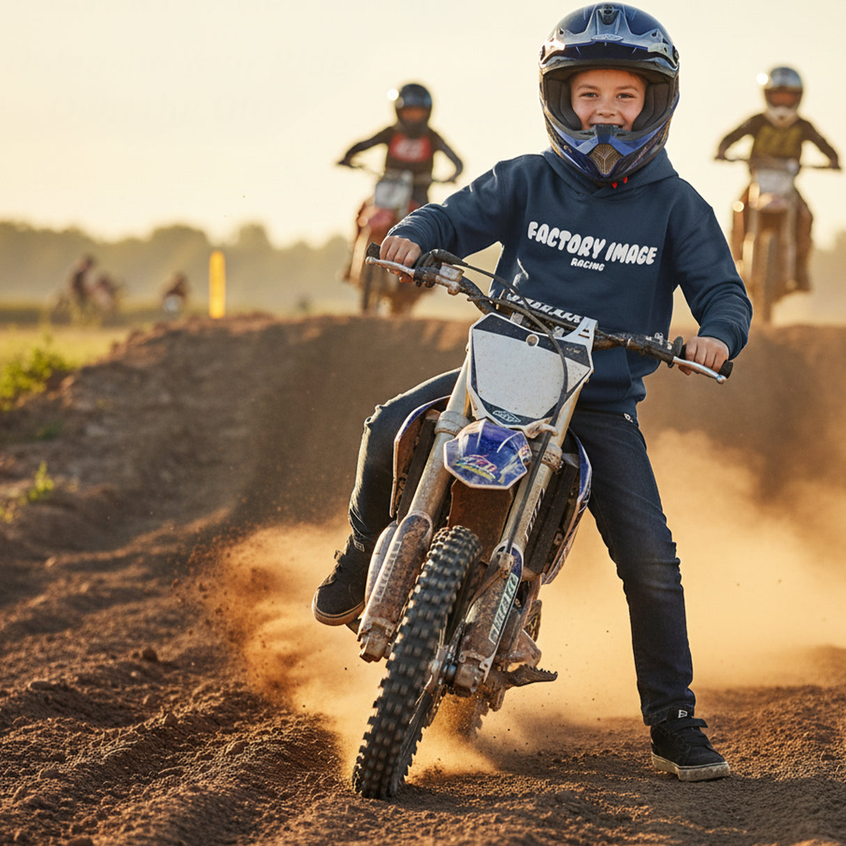 KIDS HOODY BUBBLE BLUE