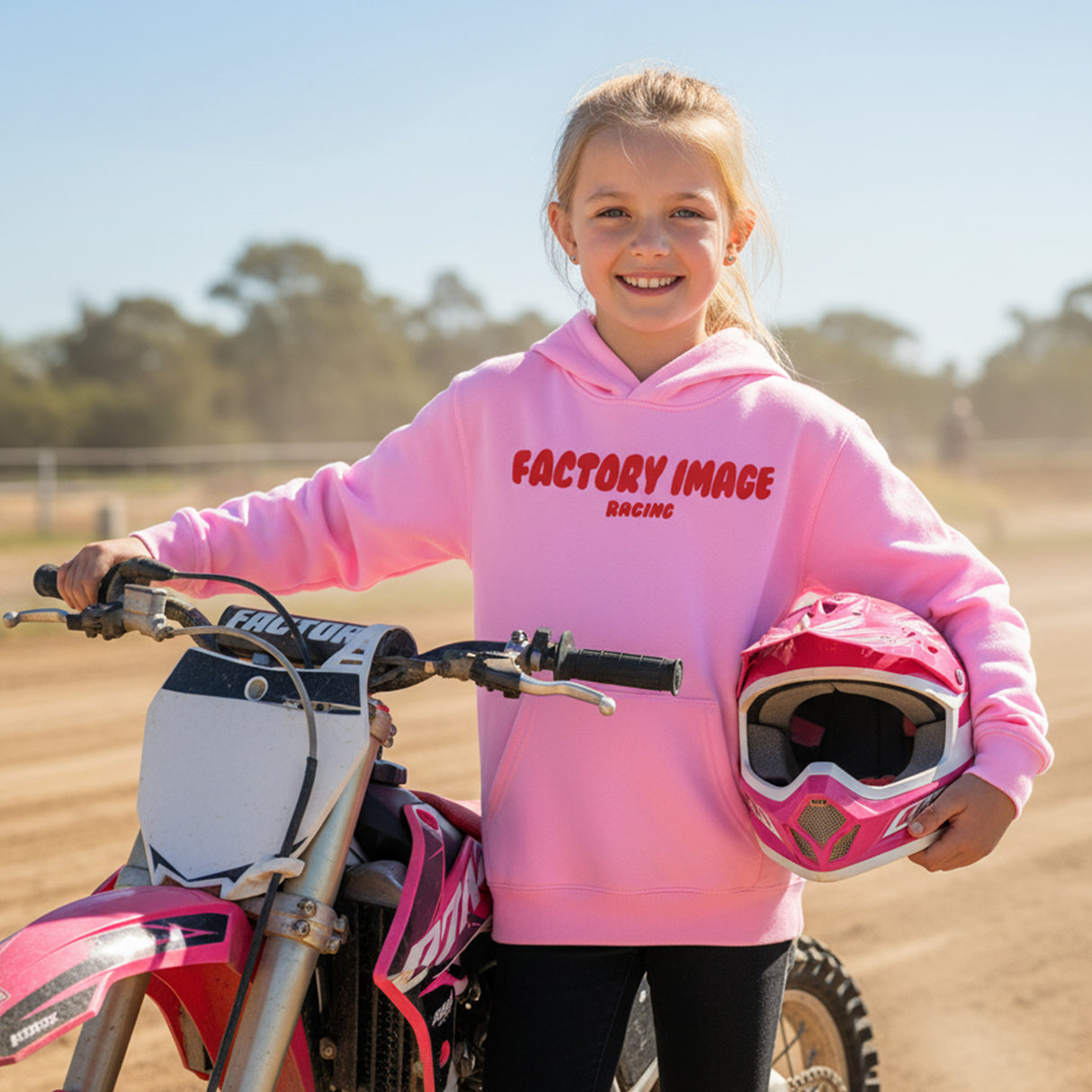 KIDS HOODY BUBBLE PINK