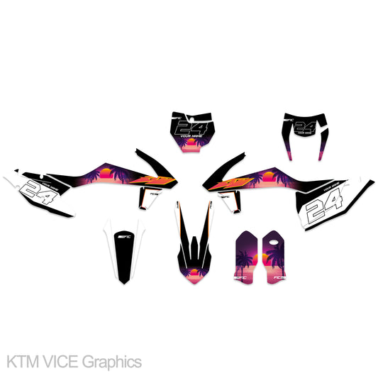 KTM SX/SXF 125/250/300/350/450 2016 - 2018 Start From VICE Graphics kit