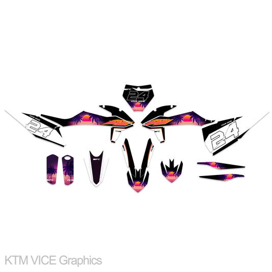 KTM SX/SXF 125/250/300/350/450 2019 - 2022 Start From VICE Graphics kit