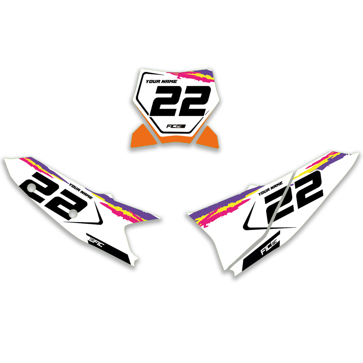 ALL KTM CUSTOM PLATES MX AND ENDURO MXGP, ENDURO GP COMPLIANT