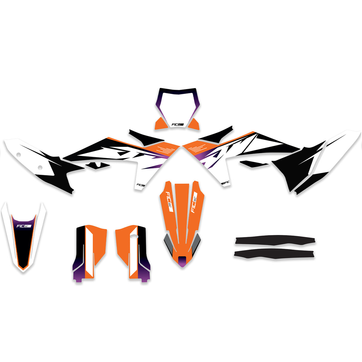 ALL KTM SX SXF EXC EXCF CUSTOM OEM FACTORY DESIGN GRAPHICS DECAL KIT