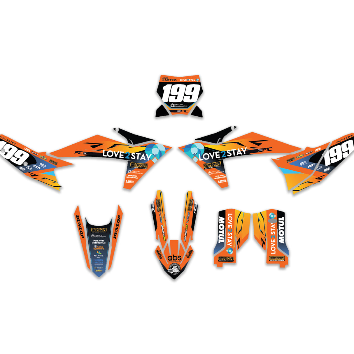 ALL KTM CUSTOM 2026 DESIGN GRAPHICS DECAL KIT