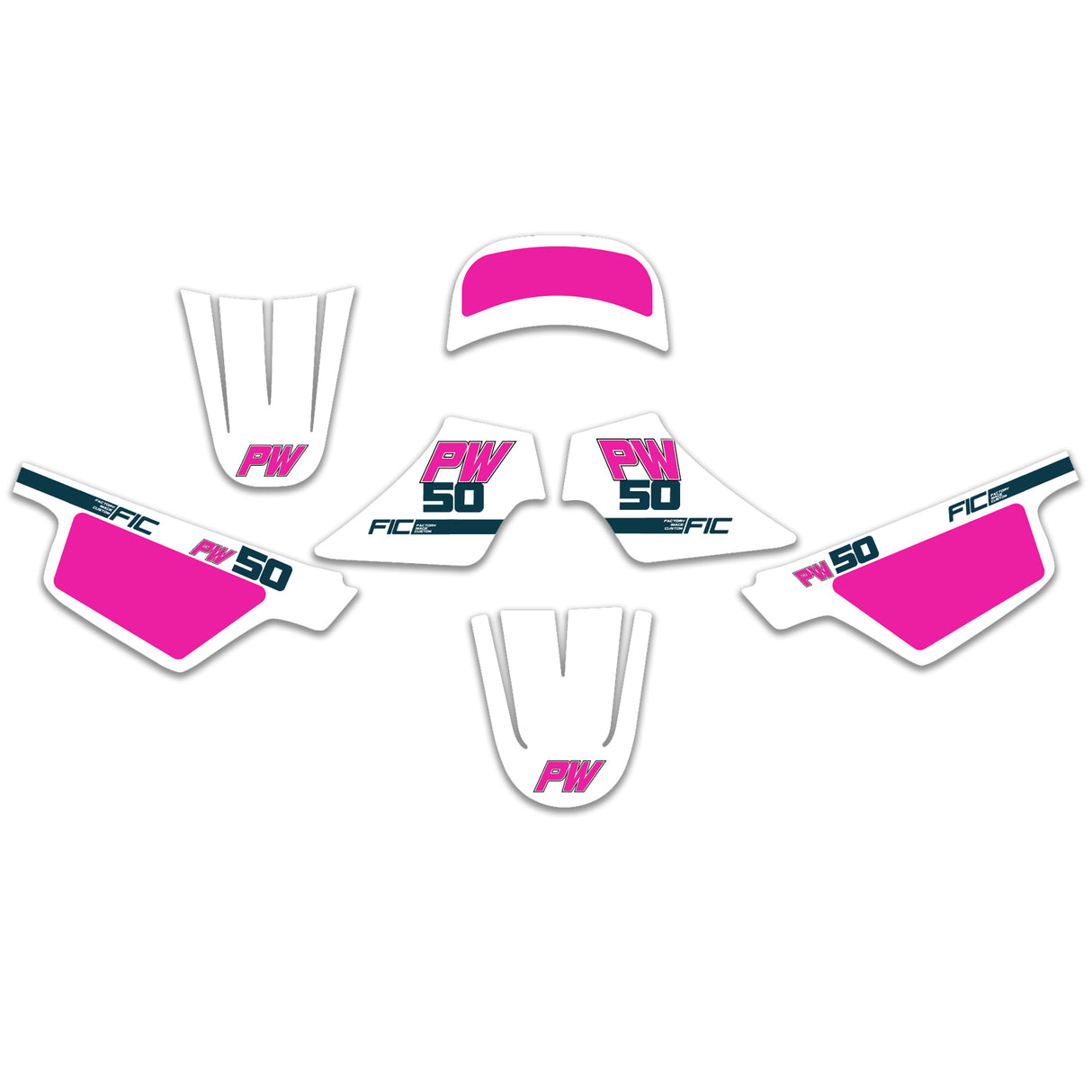 YAMAHA PW50 & PW80 ORIGIONAL CUSTOM GRAPHICS DECAL KIT