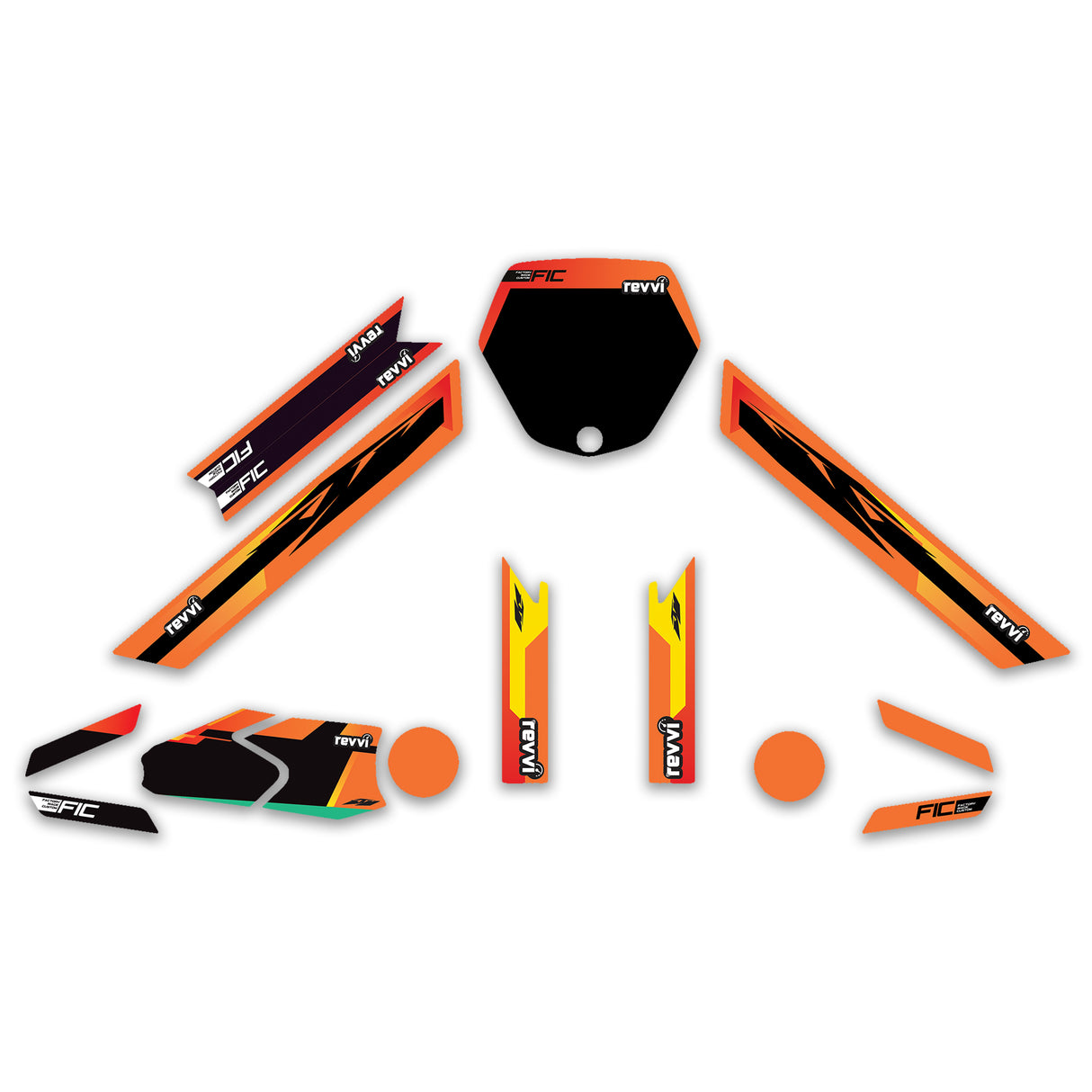 REVVI 12" 16" 18" CUSTOM KTM OEM GRAPHICS DECAL KIT