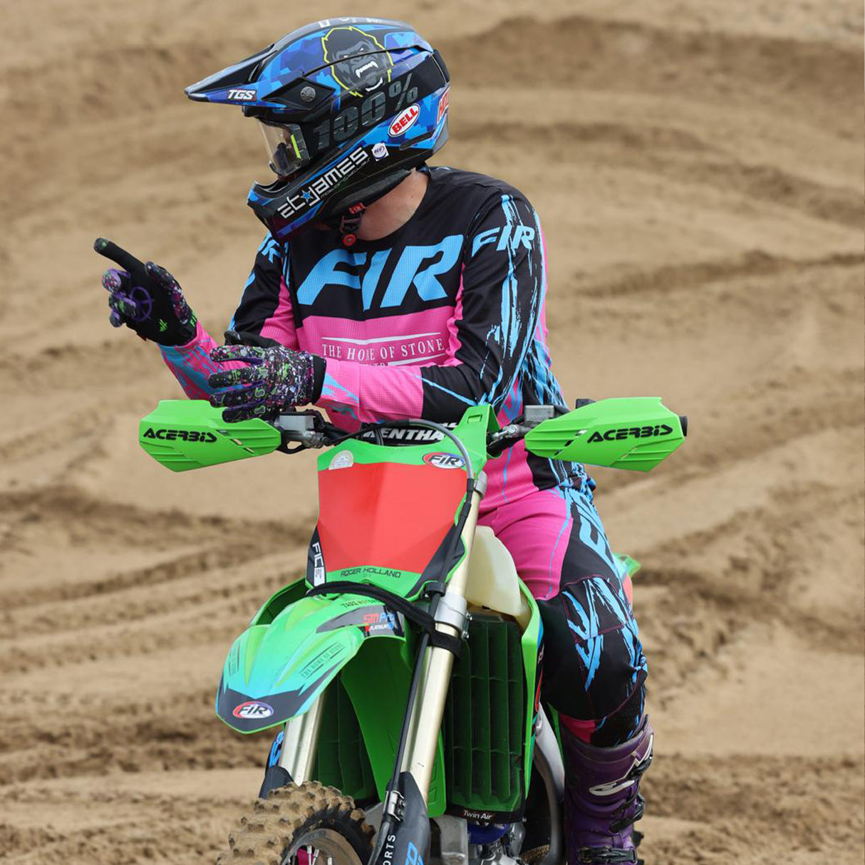 EFFEX PANTS PINK BLUE MX & ENDURO PANTS