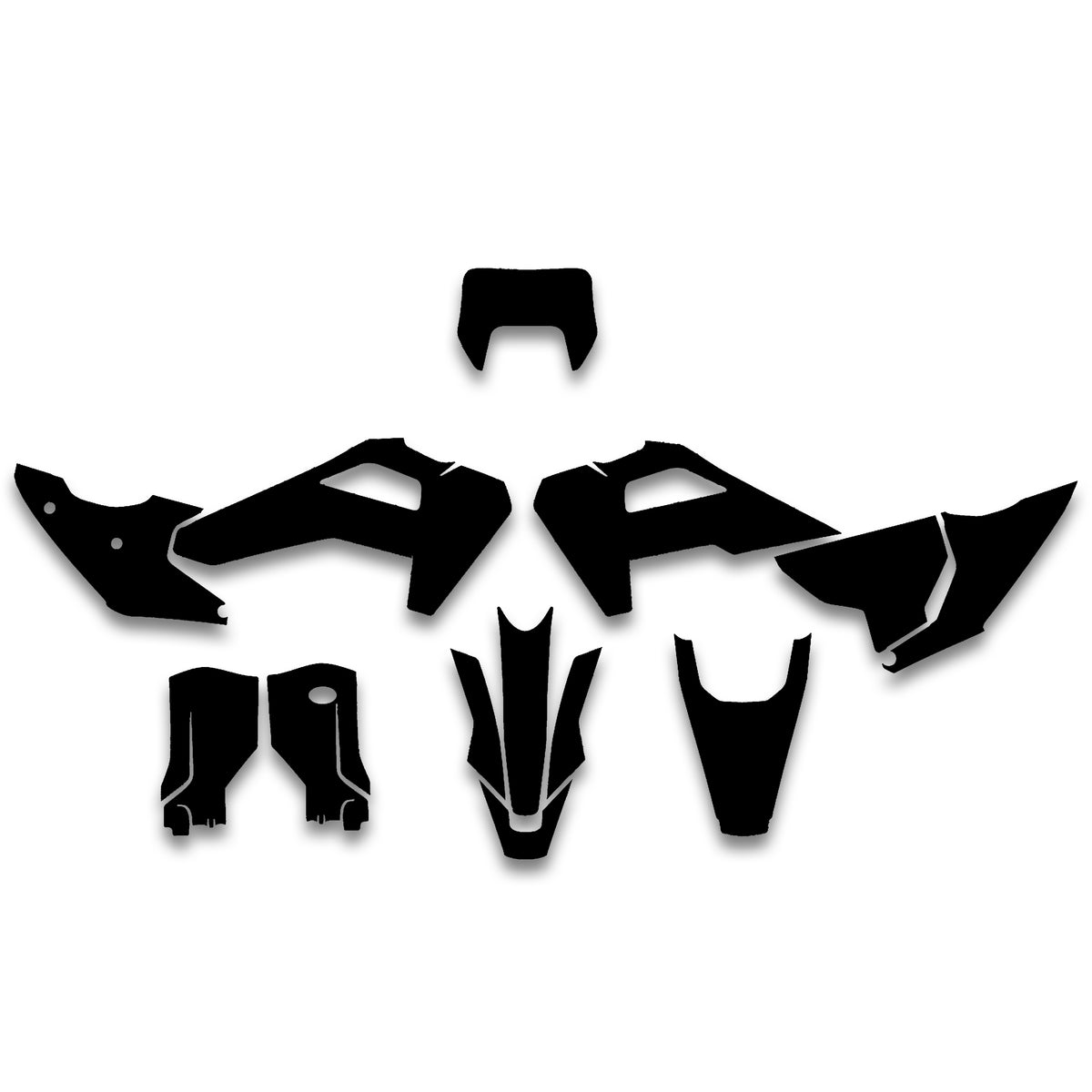 ALL HUSQVARNA DESIGN FROM SCRATCH CUSTOM GRAPHICS DECAL KIT
