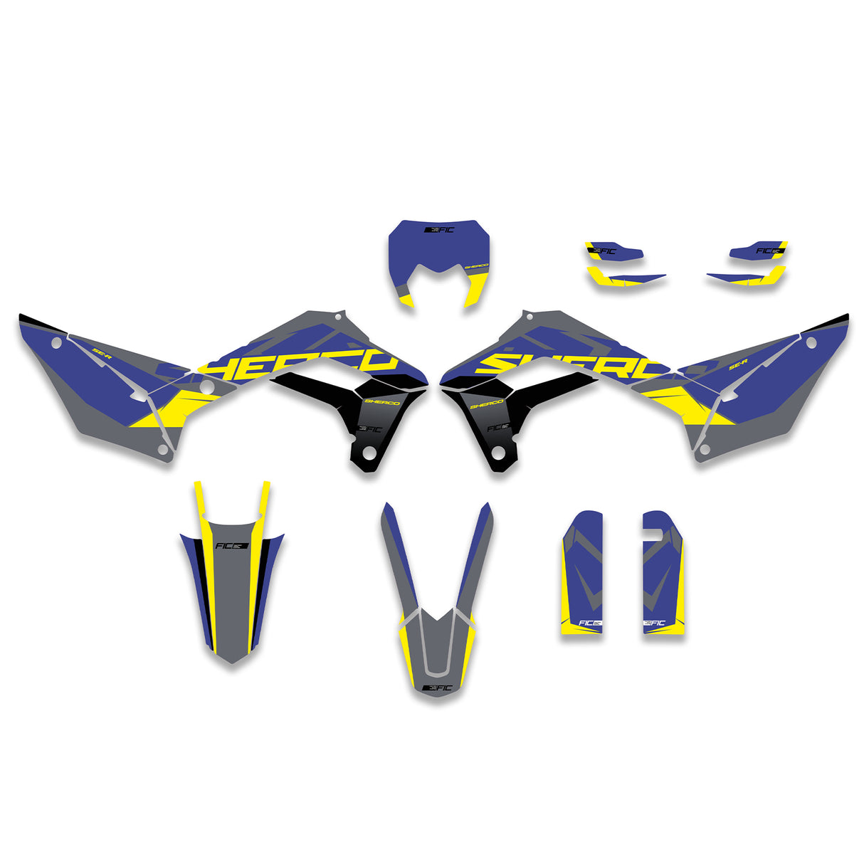 ALL SHERCO SE SER SEF OEM FACTORY 2 CUSTOM GRAPHICS DECAL KIT