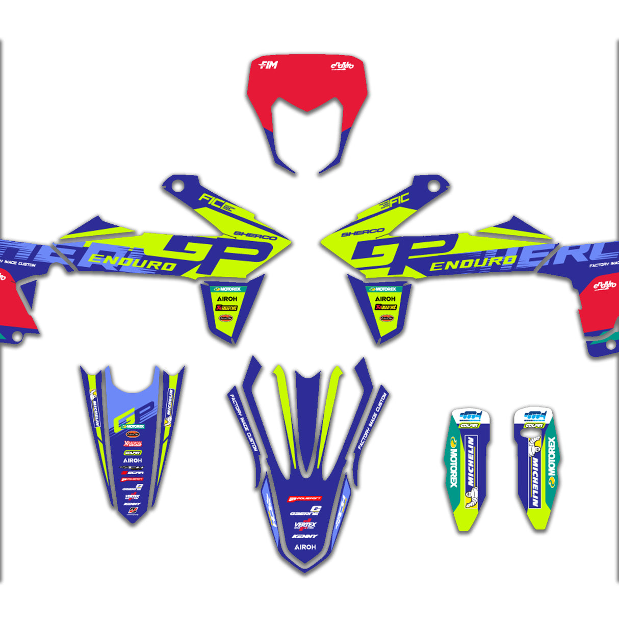 ALL SHERCO SE SER SEF GP REPLICA 2026 STYLE CUSTOM GRAPHICS DECAL KIT