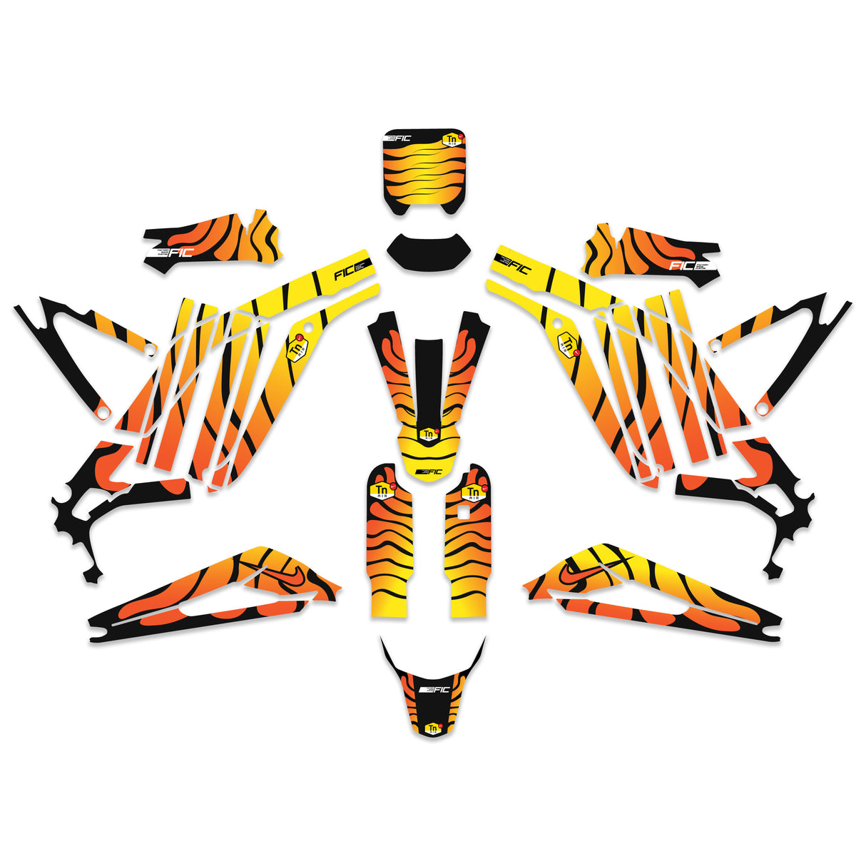 SURRON LIGHT BEE ULTRA BEE NIKE TN AIR MAX PLUS YELLOW ORANGE CUSTOM GRAPHICS DECAL KIT