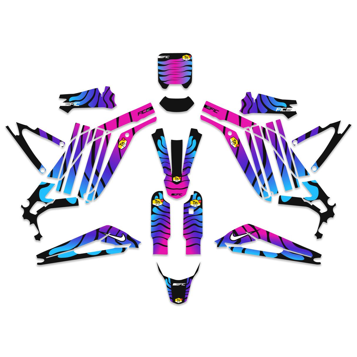 SURRON LIGHT BEE ULTRA BEE NIKE TN AIR MAX PLUS PURPLE CUSTOM GRAPHICS DECAL KIT