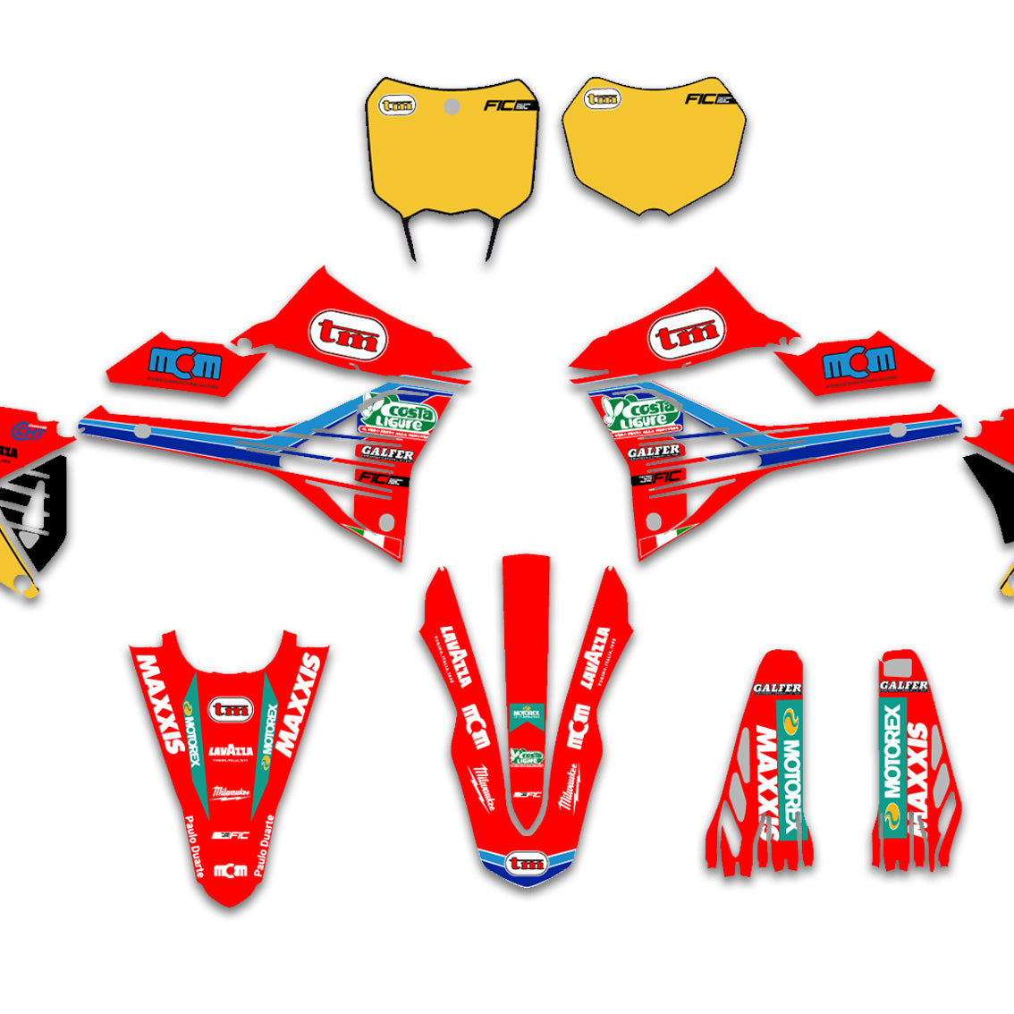 ALL TM CUSTOM OLD SCHOOL 40TH ANNIVERSARY DESIGN GRAPHICS DECAL KIT