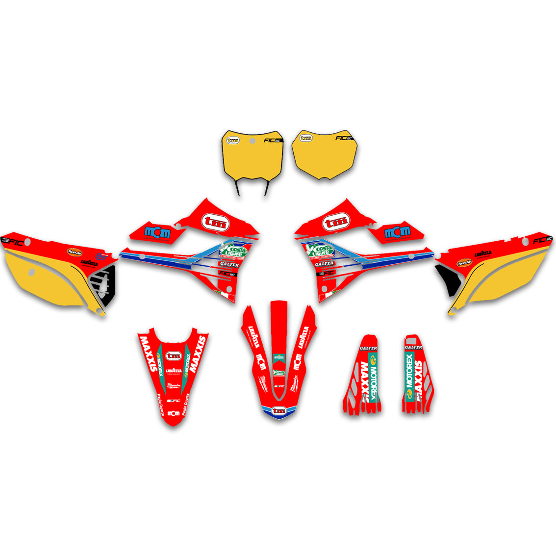 ALL TM CUSTOM OLD SCHOOL 40TH ANNIVERSARY DESIGN GRAPHICS DECAL KIT