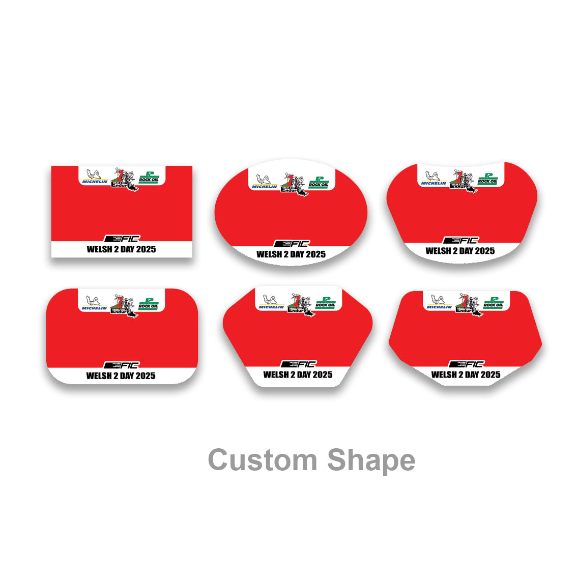 CUSTOM NUMBER PLATES ENDURO SPRINT TIMECARDS