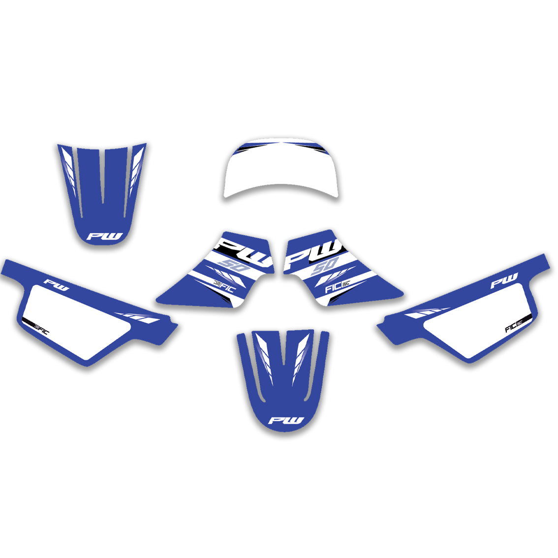 YAMAHA PW 50 RETRO HERATIGE CUSTOM GRAPHICS DECAL KIT
