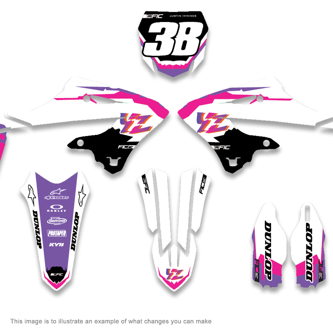 ALL YAMAHA RETRO DESIGN CUSTOM GRAPHICS DECAL KIT