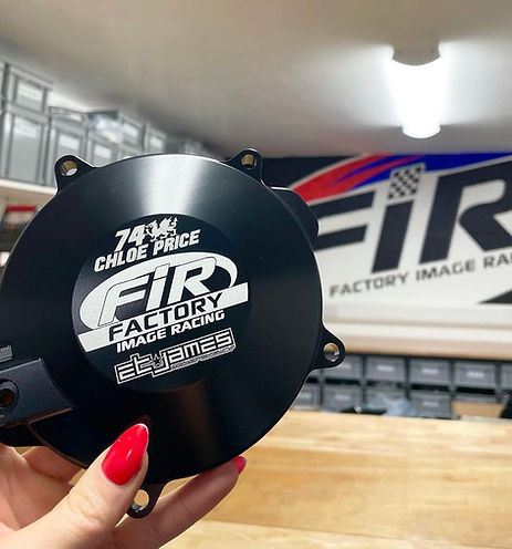 HUSQVARNA TC 85 2018-2023 FIR BILLET ALLOY CLUTCH COVER BLACK