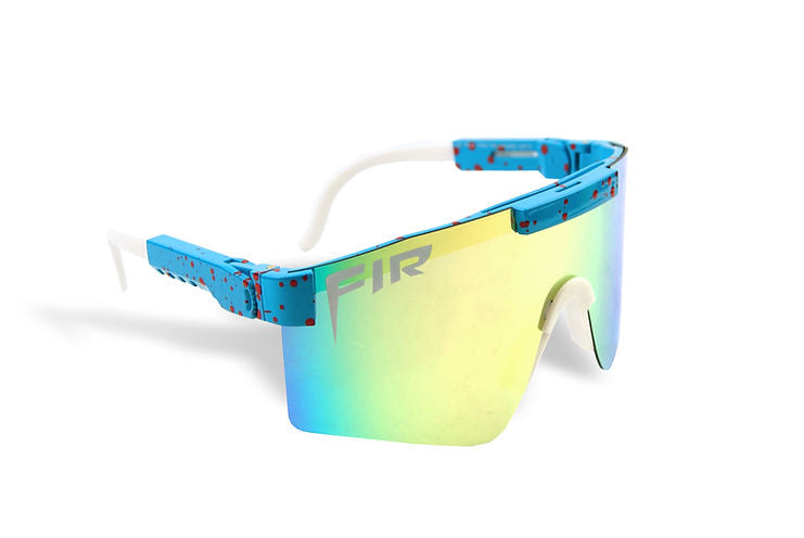 Light Blue FIR Wrap Around Polarised UV400 Sunglasses