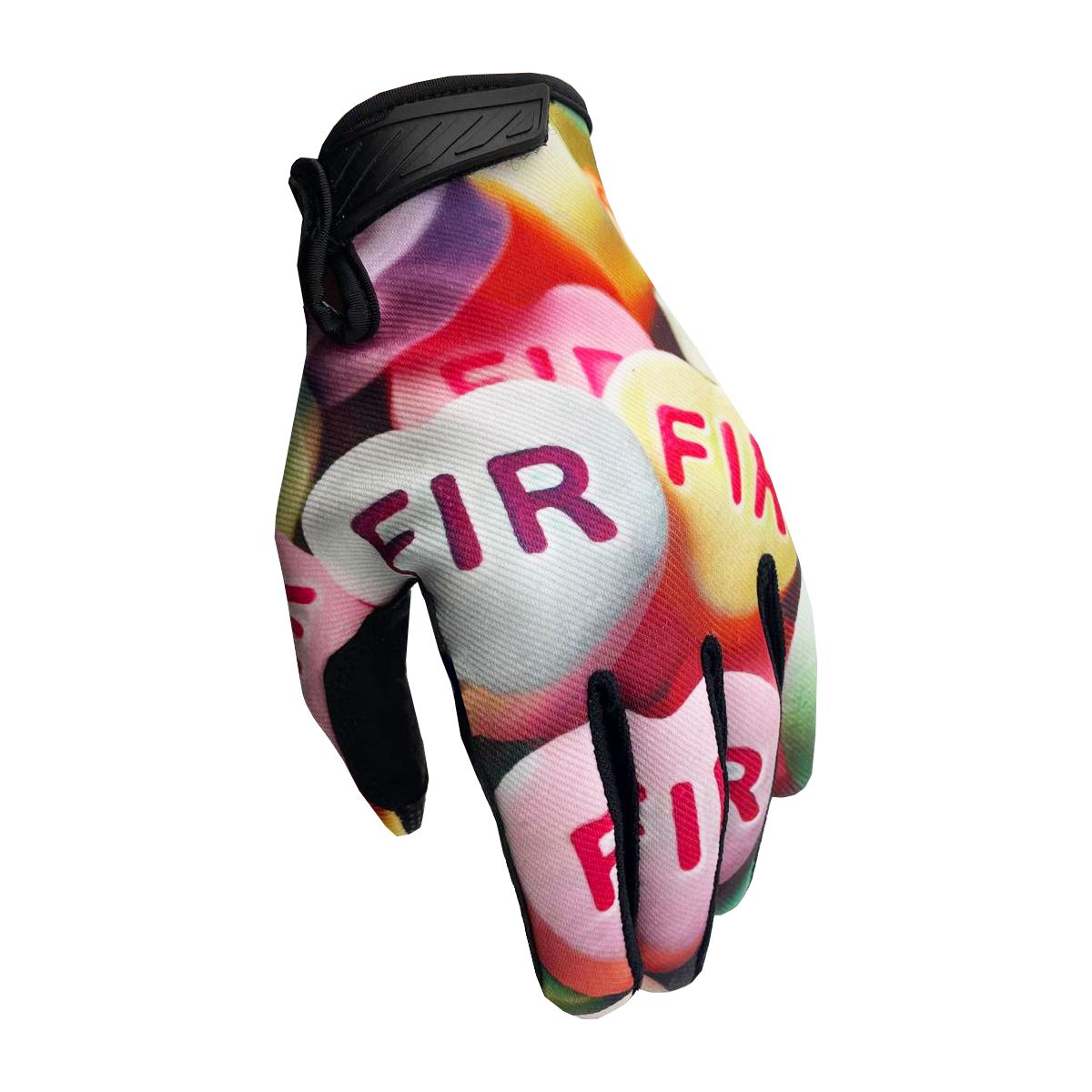 FIR ADULT MX GLOVES PINK LOVE HEART DESIGN