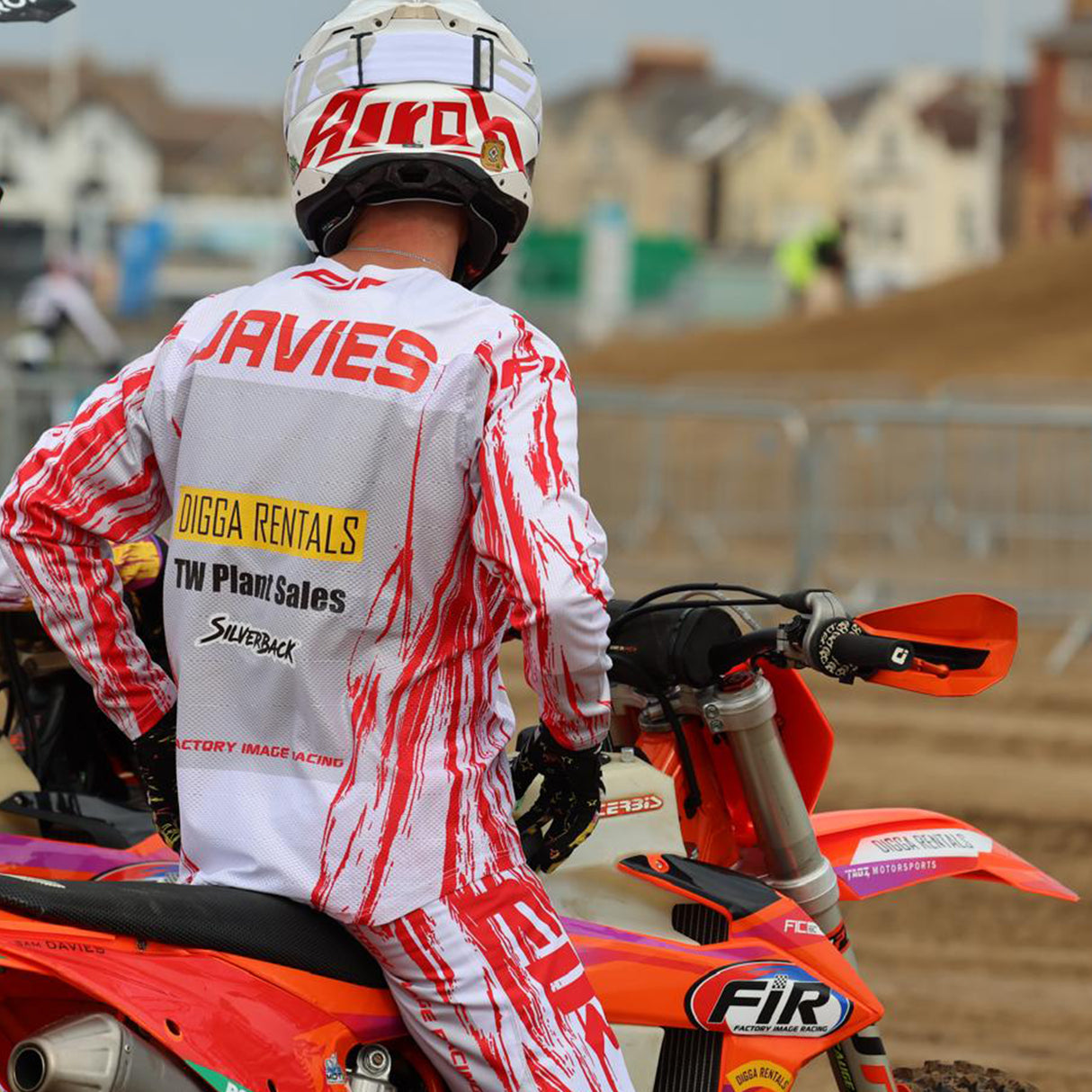 EFFEX PANTS RED GREY MX & ENDURO PANTS