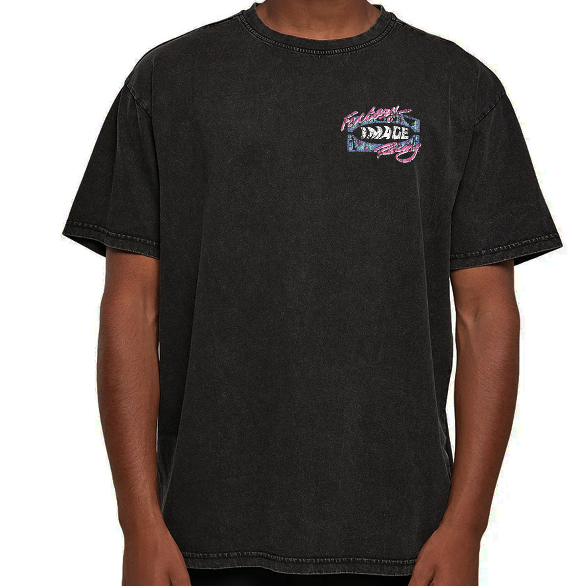 RELAXED FIT WASHED EFFECT RETRO ADULT TEE