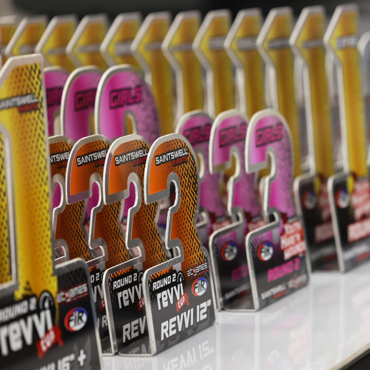 ALUMINUM TROPHIES & AWARDS WITH CUSTOM PRINT MOTOCROSS ENDURO