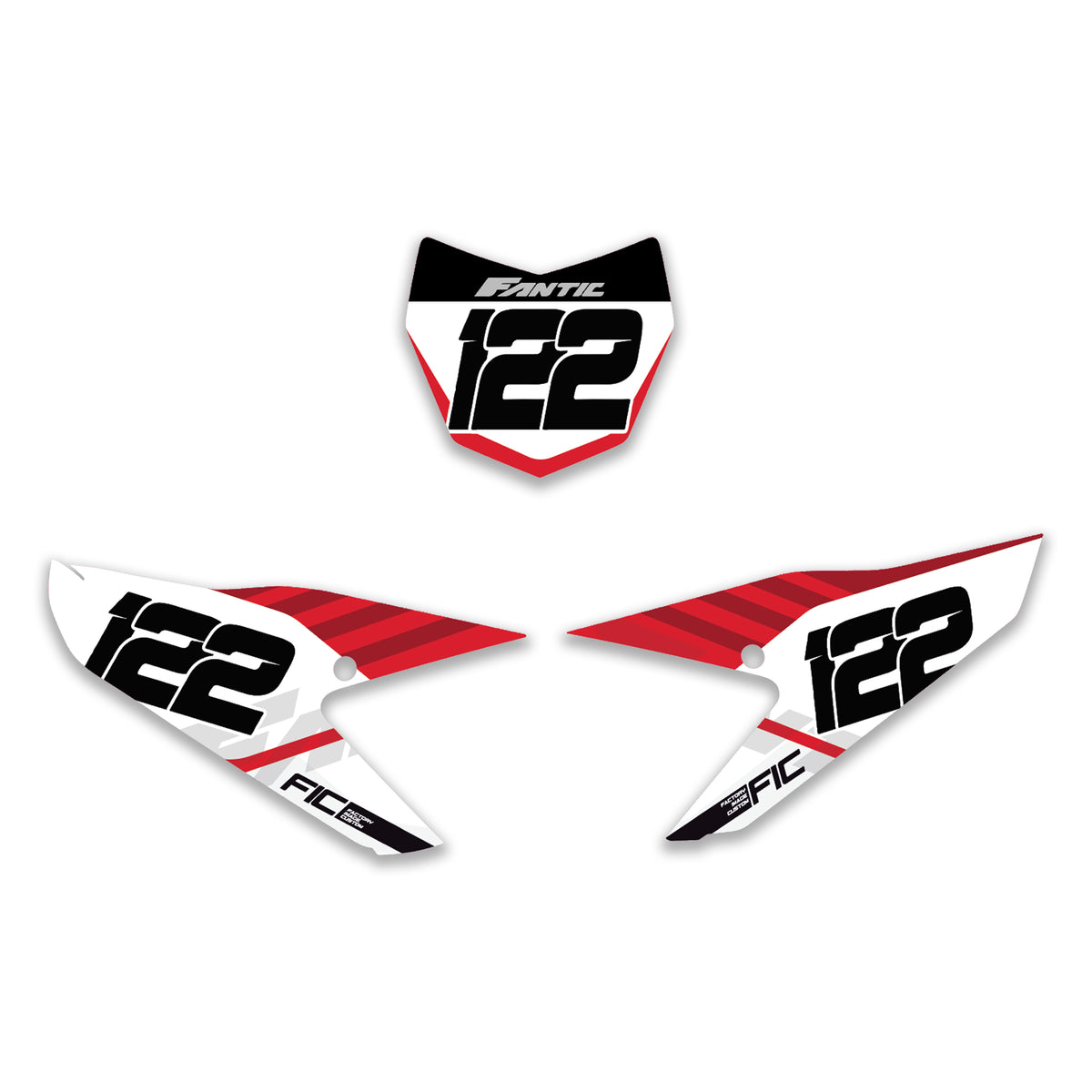 ALL FANTIC CUSTOM PLATES MX AND ENDURO MXGP, ENDURO GP COMPLIANT